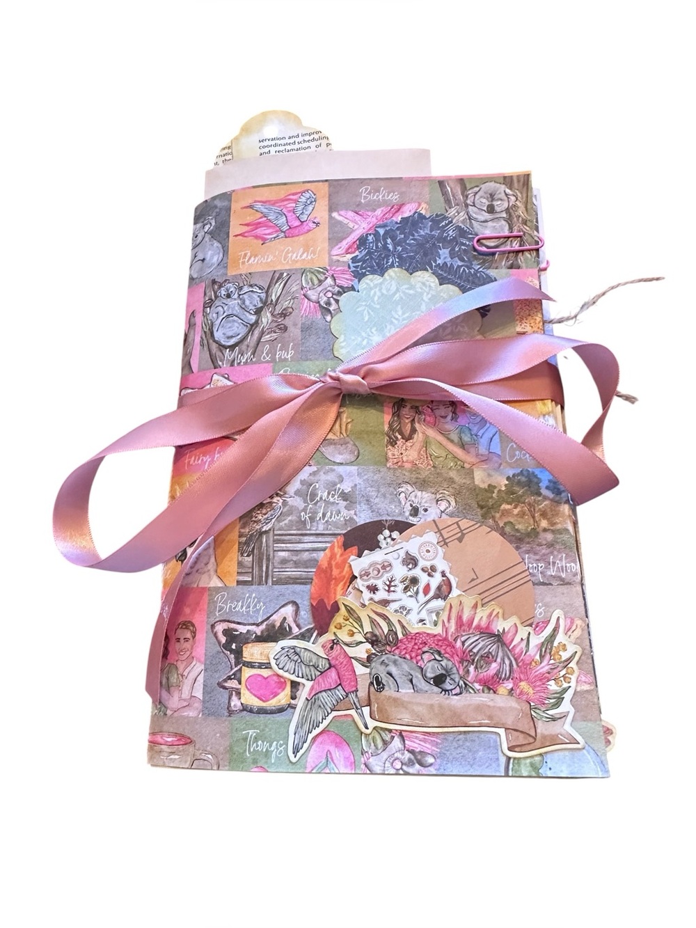 Handmade Australia Theme Junk Journal One of a Kind